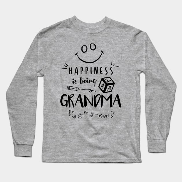 Happiness is being a Grandma Long Sleeve T-Shirt by Wintrly